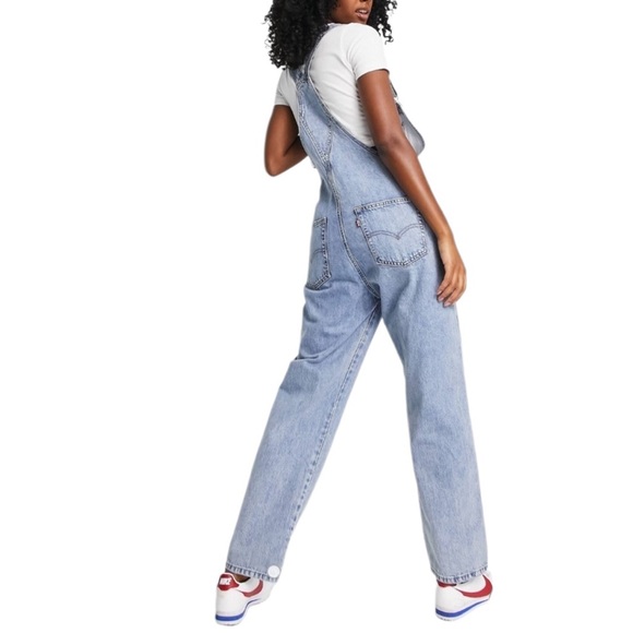 Levi's Vintage-Inspired Light Blue Denim Overalls Size XS - Picture 2 of 16